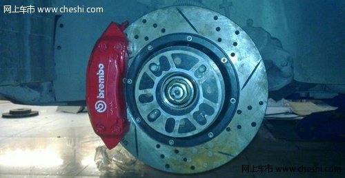 奇瑞a5改brembo四活塞刹车详细过程【图】