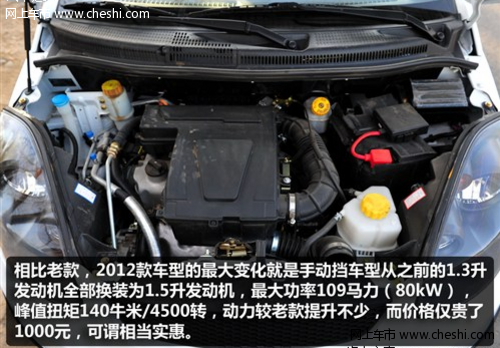 2012款瑞麒X1发动机动力系统介绍