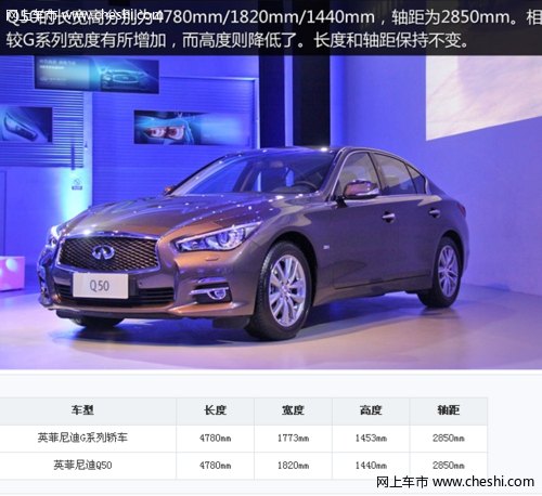 英菲尼迪Q50 2.0T实拍 外观内饰全面升级