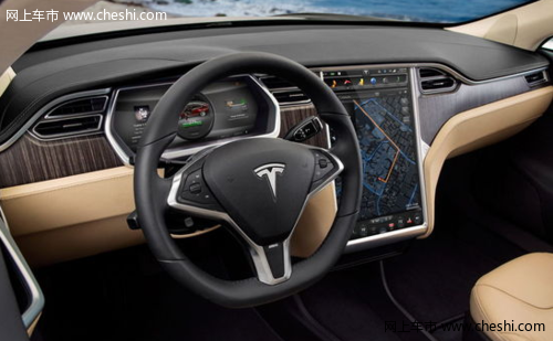 图解Tesla Model S电动超跑 触摸屏/内饰