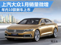上汽大众1月销量微增 年内推出10款新车