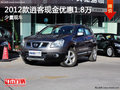 2012款逍客現(xiàn)金優(yōu)惠1.8萬元  少量現(xiàn)車