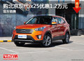 購北京現(xiàn)代ix25優(yōu)惠1.2萬元 現(xiàn)車銷售