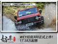 WEY坦克300正式上市 三款車型售17.58-21.38萬