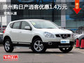 惠州購日產(chǎn)逍客優(yōu)惠1.4萬 小巧靈活的SUV