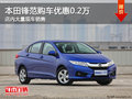 本田鋒范南寧最高優(yōu)惠0.2萬元 現(xiàn)車充足