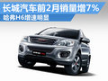 長(zhǎng)城汽車前2月銷量增7% 哈弗H6增速明顯