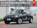 2014款宝马X3东莞优惠高达5万 现车少