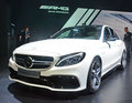 搭载4.0T双增压 奔驰AMG C63S车展实拍
