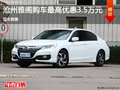 滄州雅閣購車優惠3.5萬元 現車銷售