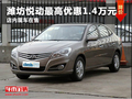 濰坊悅動最高優惠1.4萬元 店內現車在售