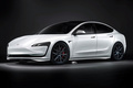 特斯拉Model 3渲染圖 搭保時捷Taycan同款造型大燈