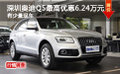 深圳奧迪Q5最高優惠6.24萬元 有少量現車