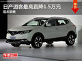 日產逍客最高直降1.5萬元 現(xiàn)車銷售