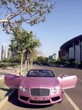 賓利GTC敞篷跑車 浪漫粉色女神最愛超跑