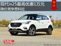 現(xiàn)代ix25最高優(yōu)惠1萬元 降價(jià)競爭昂科拉