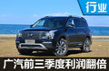 广汽前三季度利润翻倍 自主品牌增138%