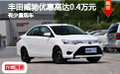 丰田威驰优惠高达0.4万元 有少量现车