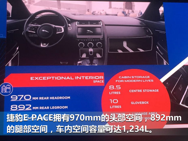 捷豹入门级SUV E-PACE全球首发 明年在华国产-图10