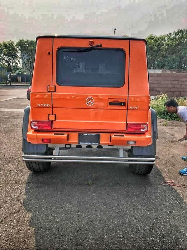 奔驰G5004x4橙色现车 复古造型新车新配-图4