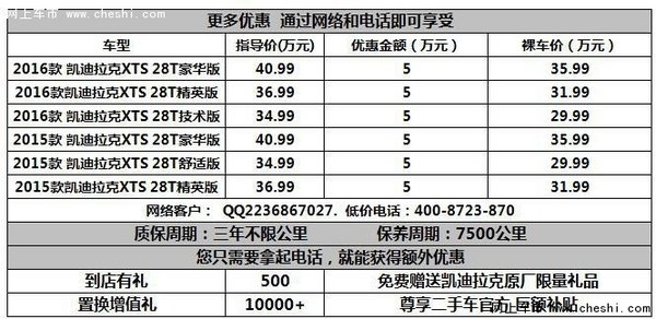 武汉凯迪拉克XTS 抄底价超多惊喜在星凯-图1