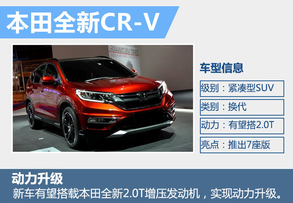 本田新CRV将搭2.0T引擎 推7座版-图2