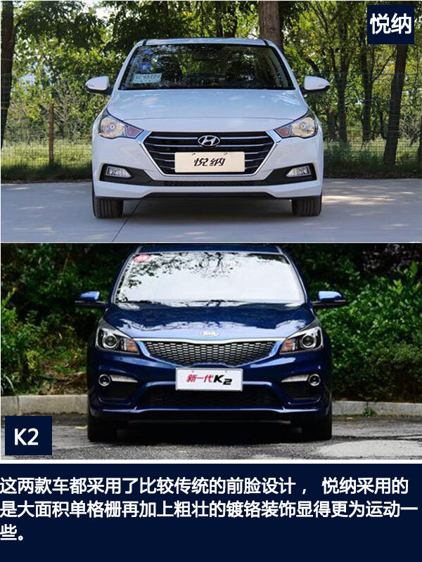 韩系小型车  现代悦纳对比起亚K2-图2