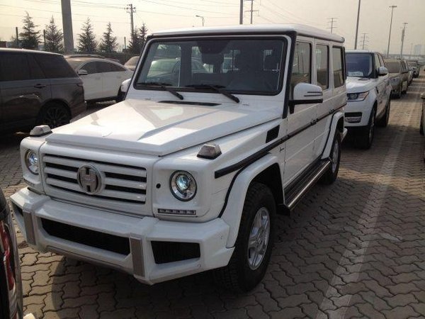 奔驰G350骚气来袭 平行进口G350白绿黑色-图3