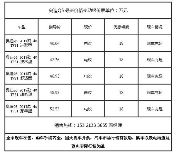 奥迪Q5五一提前优惠18万 技术型动感SUV-图2