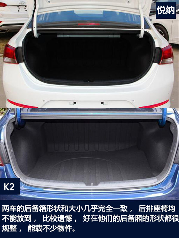 韩系小型车  现代悦纳对比起亚K2-图15