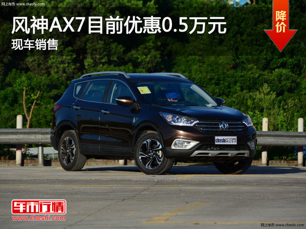 东风风神AX7优惠0.5万 降价竞争远景SUV-图1
