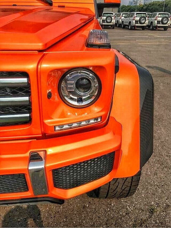 奔驰G5004x4橙色现车 复古造型新车新配-图3