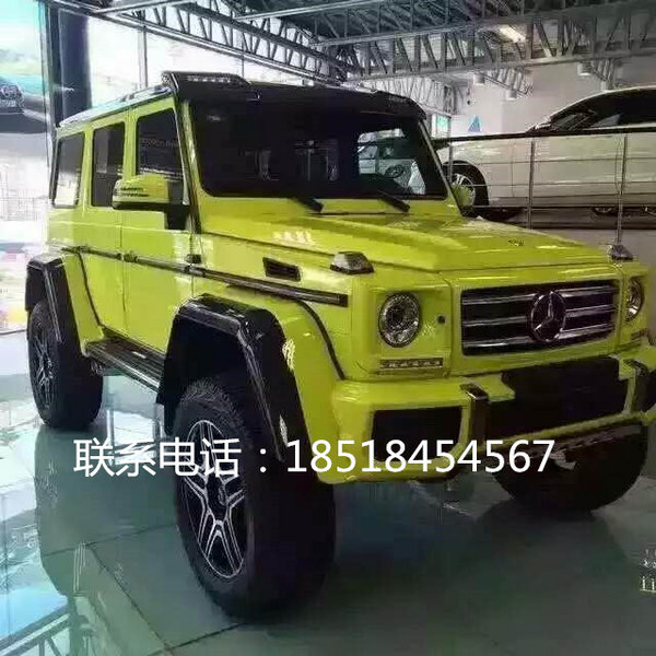 騷綠奔馳G500現(xiàn)車 猛獸奔馳G500太野性了-圖2