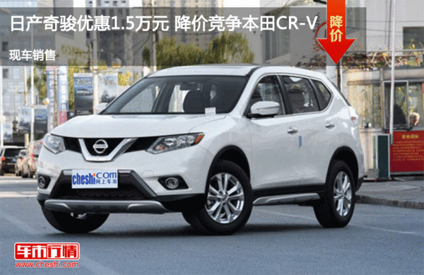 日产奇骏优惠1.88万 降价竞争本田CR-V-图1