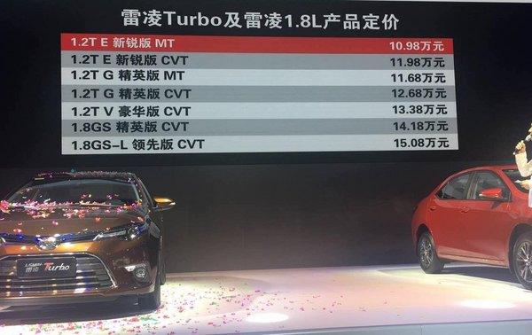 “铂金动力”雷凌Turbo1.2T长沙车展发布-图4