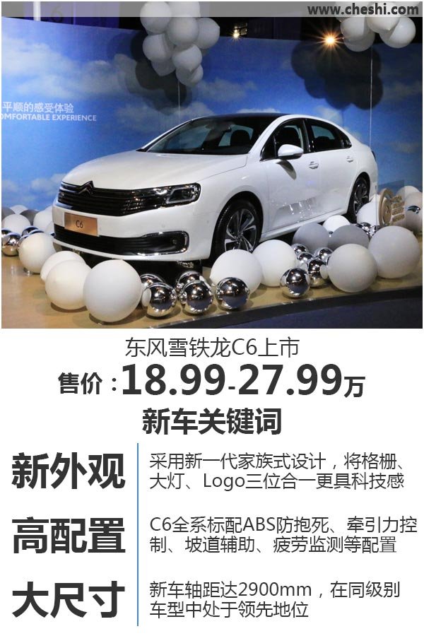 东风雪铁龙C6正式上市 售价18.99万元起-图1
