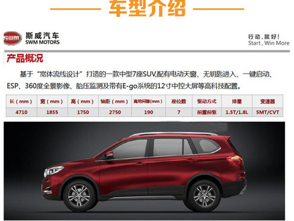 斯威大7座SUV-8月将上市 预售9-11万元-图3