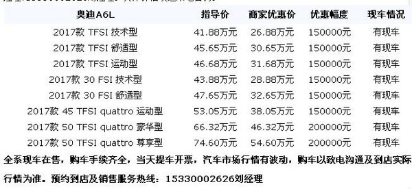 奥迪A6L最低31万起 甄选尊贵座驾售全国-图2