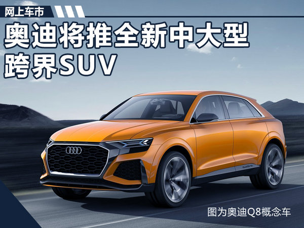 奧迪將推全新中大型跨界SUV 競爭奔馳GLE Coupe-圖1