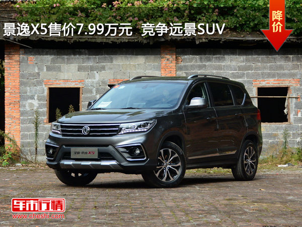 深圳风行景逸X5售7.99万起 竞争远景SUV-图1