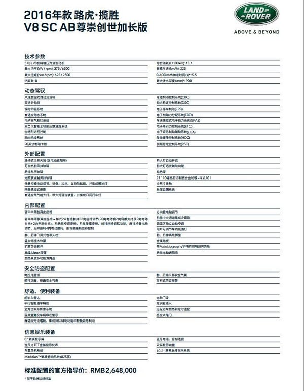 路虎攬勝行政版新行情 越野貴寵降價競爭-圖2