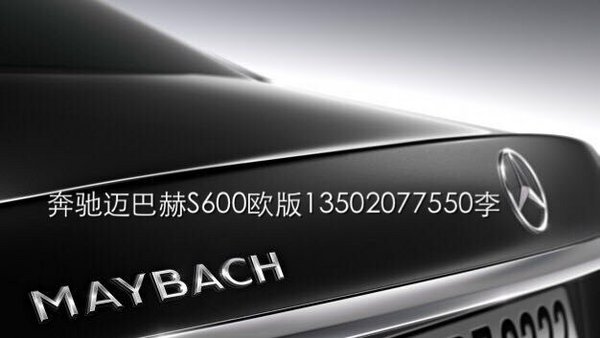 奔驰迈巴赫S600L加长版 定制限量版开卖-图6