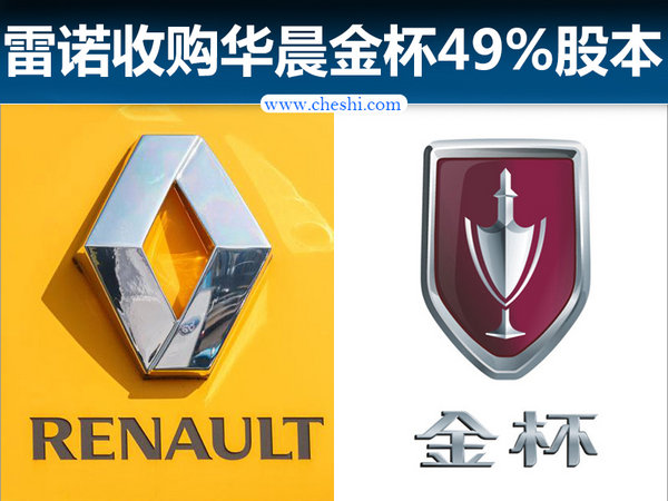 雷诺将收购华晨金杯49%股权 在华投产纯电车