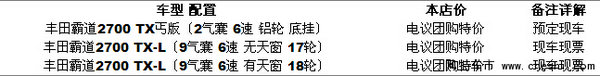 16款霸道2700最新報價越野巨子全系讓利-圖1