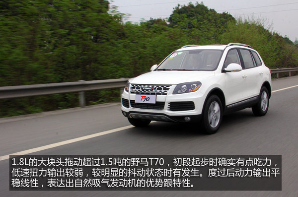 川汽野马SUV T70 1.8L MT深度试驾解析高清图片