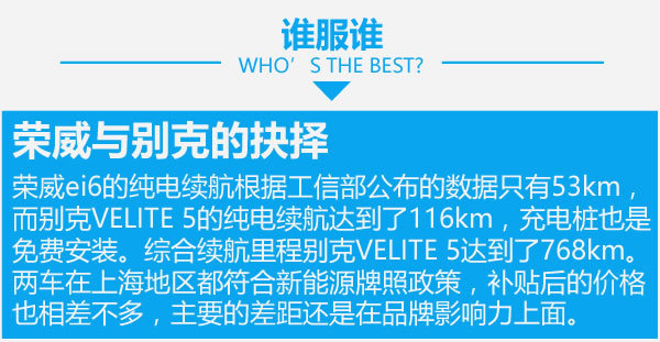 谁是真电动车 荣威ei6对比别克VELITE 5-图9