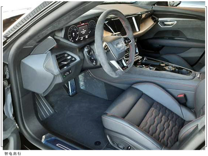 奥迪RS e-tron GT实拍 侧面酷似A7/配大尺寸中控屏-图3