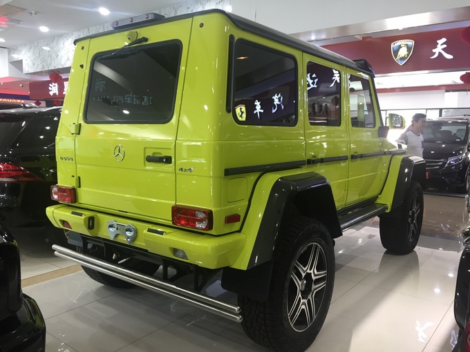 18款奔驰G550 4x4²荧光黄高涉水硬派SUV-图3