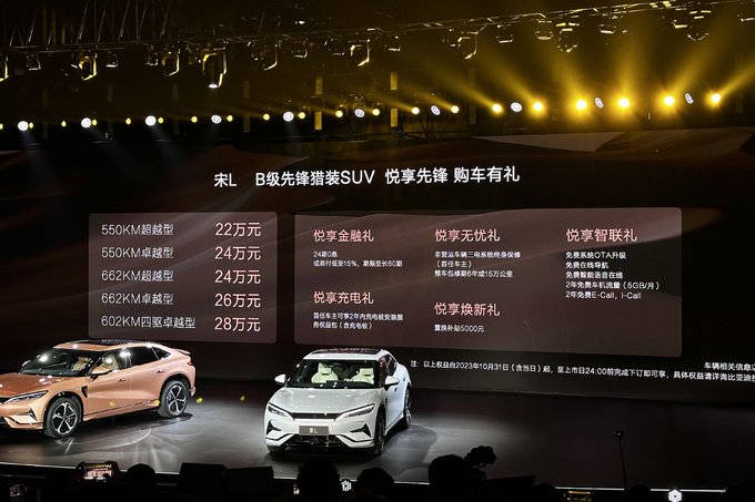B级纯电市场更优选比亚迪宋L开启预售22-28万元-图3