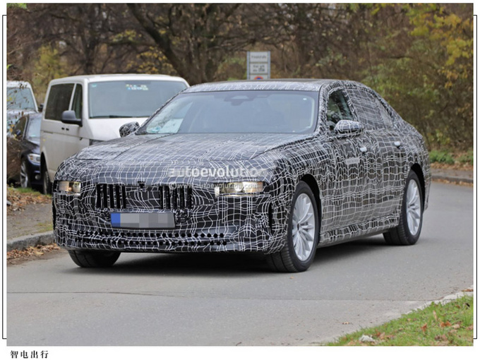 宝马全新7系渲染图搭分体头灯/将增纯电动力-图2